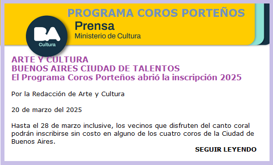 PROGRAMA COROS